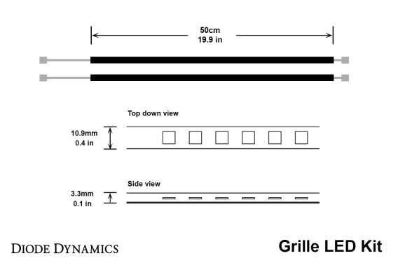 Green Standard Grille LED Kit Diode Dynamics DD0252
