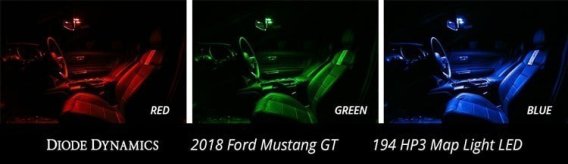 Interior LED Light Kit for 2018-19 Mustang Stage 1 Red Diode Dynamics DD0357