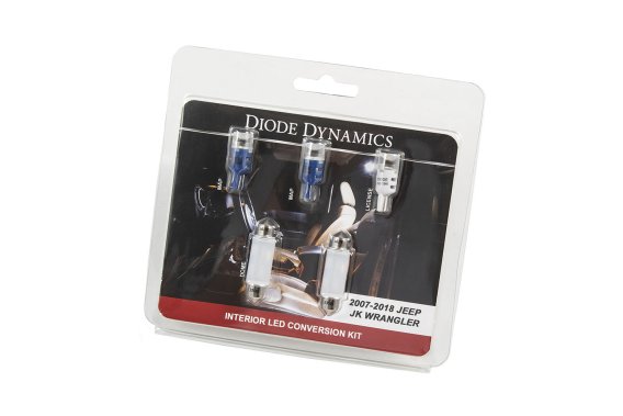 For Wrangler JK 4dr Interior Kit Stage 1 Blue Diode Dynamics DD0365