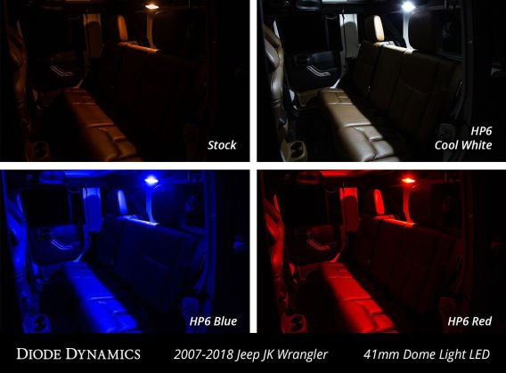 For Wrangler JK 4dr Interior Kit Stage 2 Blue Diode Dynamics DD0366