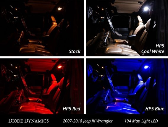 For Wrangler JK 4dr Interior Kit Stage 2 Blue Diode Dynamics DD0366