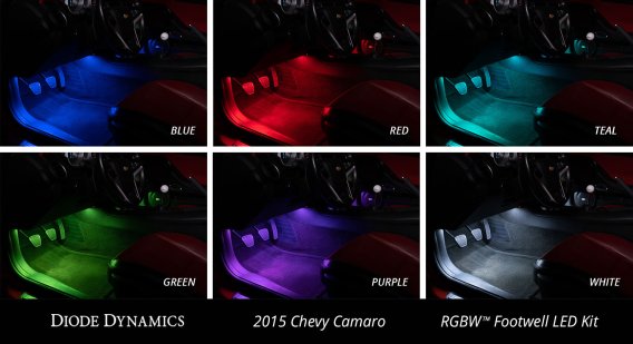 RGBW Footwell Strip Kit 2pc Multicolor Diode Dynamics DD0438