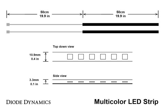 RGBW Multicolor Underglow LED Kit Diode Dynamics DD0442