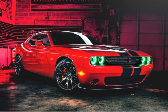 For 2015-2016 Dodge Challenger RGBW DRL LED Boards Diode Dynamics DD2002