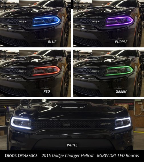 For 2015-2016 Dodge Charger RGBW DRL LED Boards Diode Dynamics DD2003