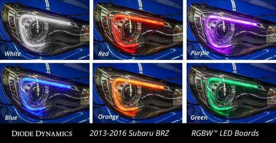 For 2013-2016 Subaru BRZ RGBW LED Boards Diode Dynamics DD2017