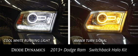 For Dodge Ram Halo Lights LED 13-18 Ram Switchback Kit Diode Dynamics DD2021