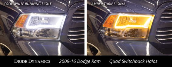 Ram 2009 Quad SB LED Halos Diode Dynamics DD2178