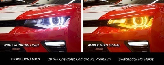 For 2016-2017 Chevy Camaro Premium Switchback LED Halos Diode Dynamics