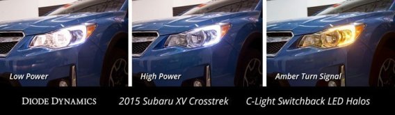 For Subaru Crosstrek/Impreza C-Light Swithback LED Halos Diode Dynamics