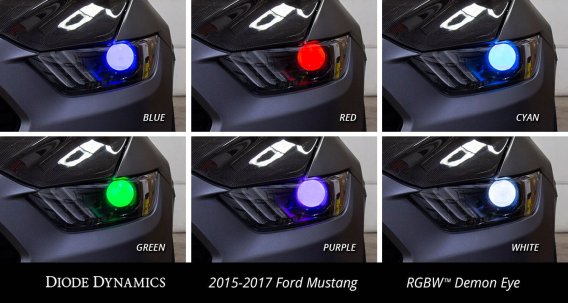 Multicolor Demon Eye Kit for 2015-2017 Ford Mustang Diode Dynamics DD2223