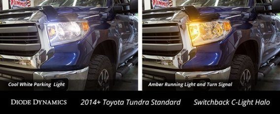 For 2014-2017 Toyota Tundra Switchback C-Light LED Halos Diode Dynamics