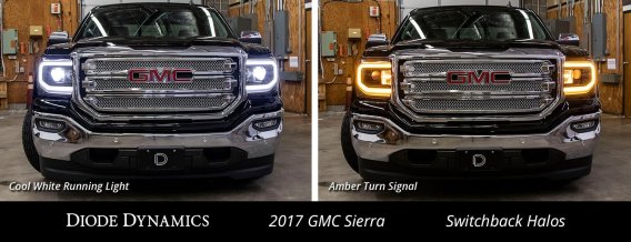 For Sierra 2016-2018 Amber LED Halos Diode Dynamics DD2240