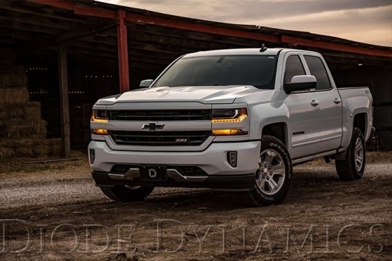 For Silverado 2016-2018 Amber DRL Boards Diode Dynamics DD2244