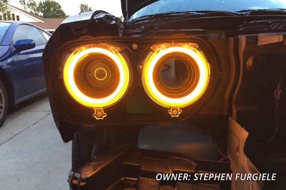 Halo Lights LED 120mm Amber Four Diode Dynamics DD2250