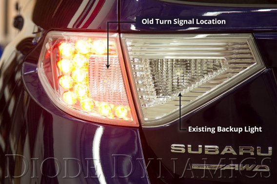 For 2008-2014 Subaru WRX/STi Hatchback Tail as Turn Diode Dynamics DD3010