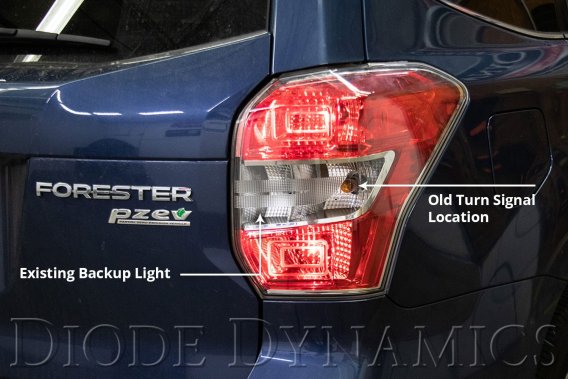 For Forester 2014 Standard Tail as Turn Kit w/ Backup Stage 1 Diode Dynamics