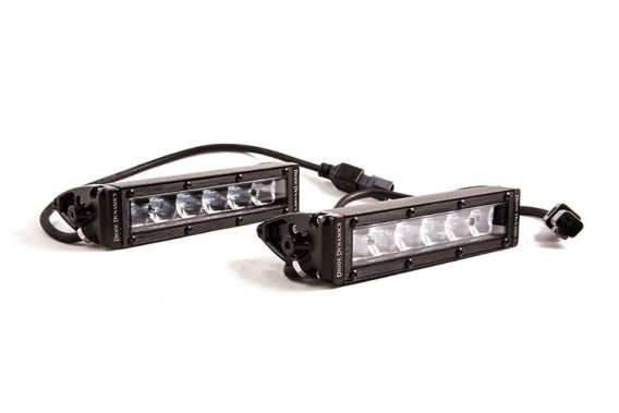 6" LED Light Bar Single Row Straight SS6 White Driving pr Diode Dynamics