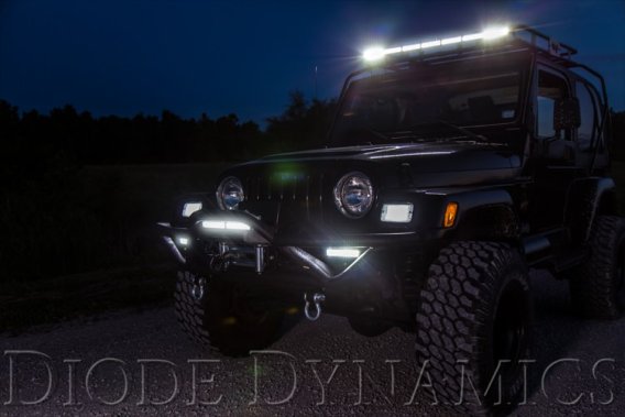 12" LED Light Bar Single Row Straight Clear Drive pr Stage Series Diode Dynamics