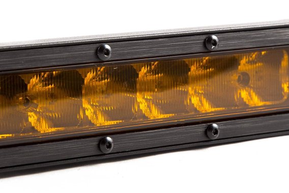 12" LED Light Bar Single Row Straight Amber Wide Ea Stage Series Diode Dynamics