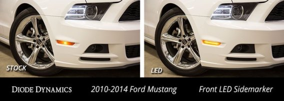 For Mustang 2010 LED Sidemarkers Amber/Red Set Diode Dynamics DD5059