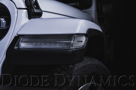 For Jeep JL Sidemarkers Clear Set Diode Dynamics DD5068