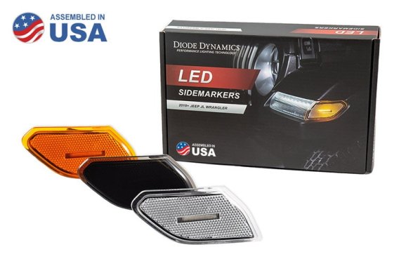 For Jeep JL Sidemarkers Amber Set Diode Dynamics DD5069