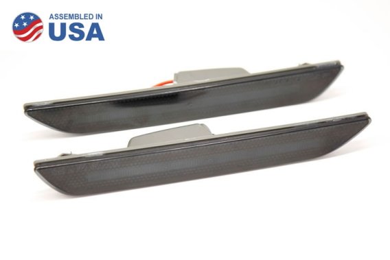 For Mustang 2015 EU LED Sidemarkers Smoked Set Diode Dynamics DD5073