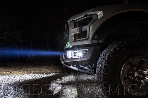 For Raptor 2017 Stage Series Fog Kit Stage Series 6" White Wide Diode Dynamics