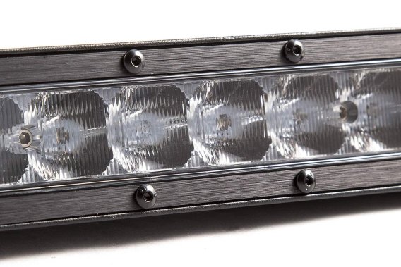 12" LED Light Bar Single Row Straight Clear Flood Ea Stage Series Diode Dynamics