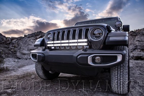 For Jeep 2018 SS30 Bumper LED Kit White Flood Single Diode Dynamics DD6078
