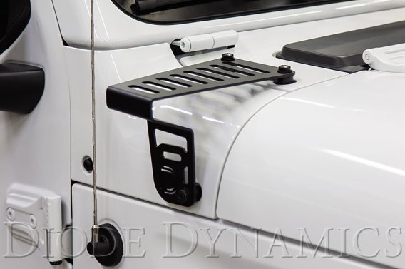 For Jeep JL 2018-19 Stage Series 6" Cowl LED Kit White Driving Diode Dynamics