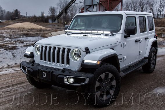 For Jeep 2018 SS50 Hood LED Kit White Driving Diode Dynamics DD6104