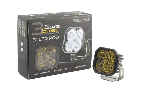 Worklight SS3 Sport Yellow Spot Standard Single Diode Dynamics DD6127S