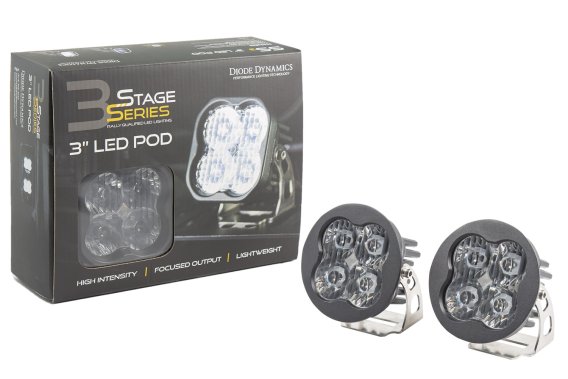 Worklight SS3 Pro White SAE Driving Round pr Diode Dynamics DD6144P