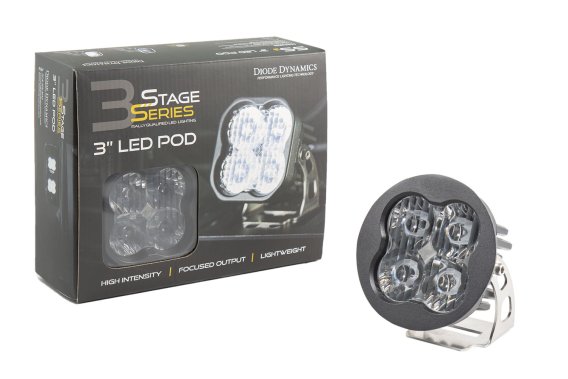Worklight SS3 Pro White Spot Round Single Diode Dynamics DD6147S