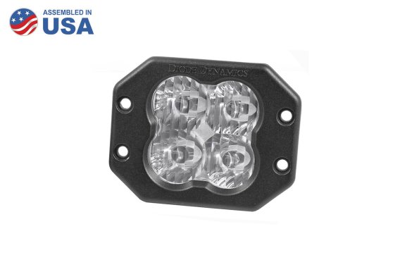 Worklight SS3 Sport White SAE Driving Flush Single Diode Dynamics DD6200S