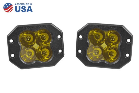 Worklight SS3 Sport Yellow Spot Flush pr Diode Dynamics DD6207P