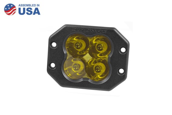 Worklight SS3 Sport Yellow Spot Flush Single Diode Dynamics DD6207S