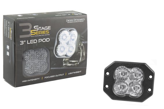 Worklight SS3 Pro White Flood Flush Single Diode Dynamics DD6209S