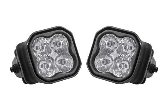 SS3 LED Fog Light Kit for 17-20 Super Duty Yel SAE/DOT Fog Sport Diode Dynamics