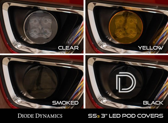 Worklight SS3 Cover Round Smoked Diode Dynamics DD6266