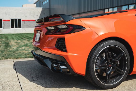 Corsa 2020-24 Corvette C8 3in Valved Cat-Back 4.5in Blk Quad Tips - Fits Factory Perf Exhaust w/ ...