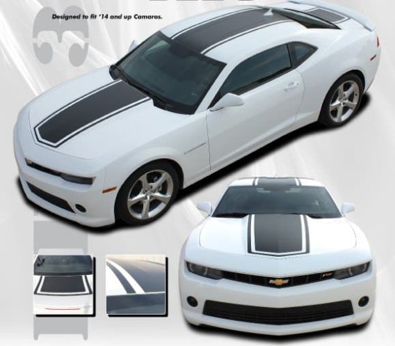 2014-2015 Camaro Bee 3 Hood Roof and Deck Stripe kit