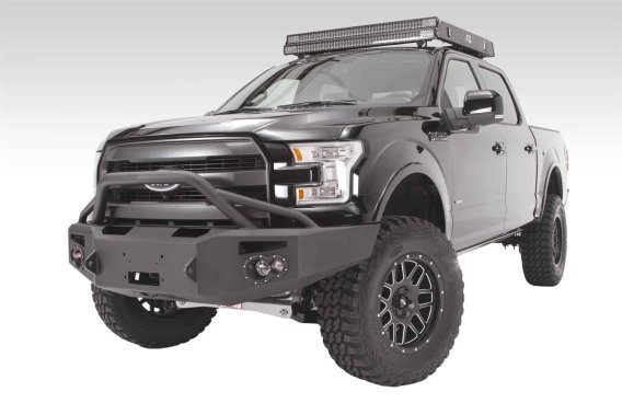 Fab Fours FF15-H3252-1 Premium Heavy Duty Winch Front Bumper For 15-17 Ford F-150