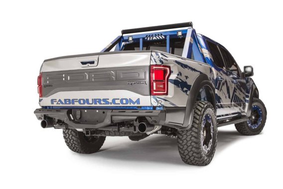 Fab Fours FF17-E4371-1 Aero Rear Bumper For 17-20 Ford F-150