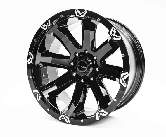 Fab Fours 1710-24270B FF521 Series Black Wheel
