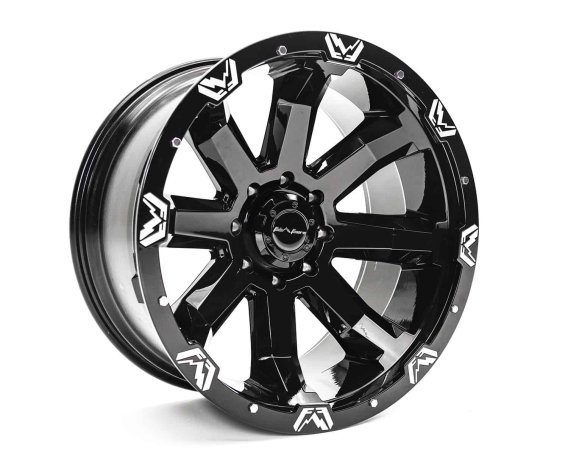 Fab Fours 1710-24270B FF521 Series Black Wheel