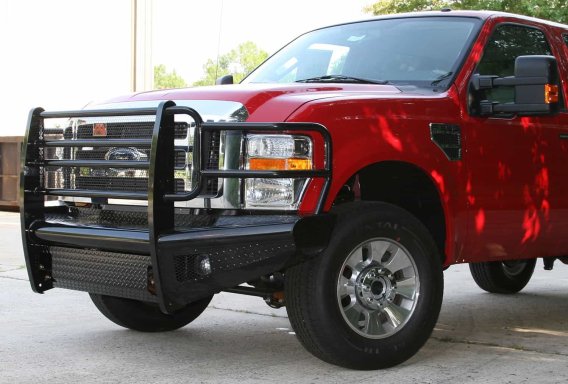 Fab Fours FS08-S1960-1 Black Steel Front Ranch Bumper
