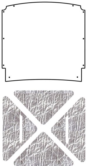 1964-1965 Ford Falcon Ranchero AcoustiHood Under-Hood Insulation & Sound Barrier Kit